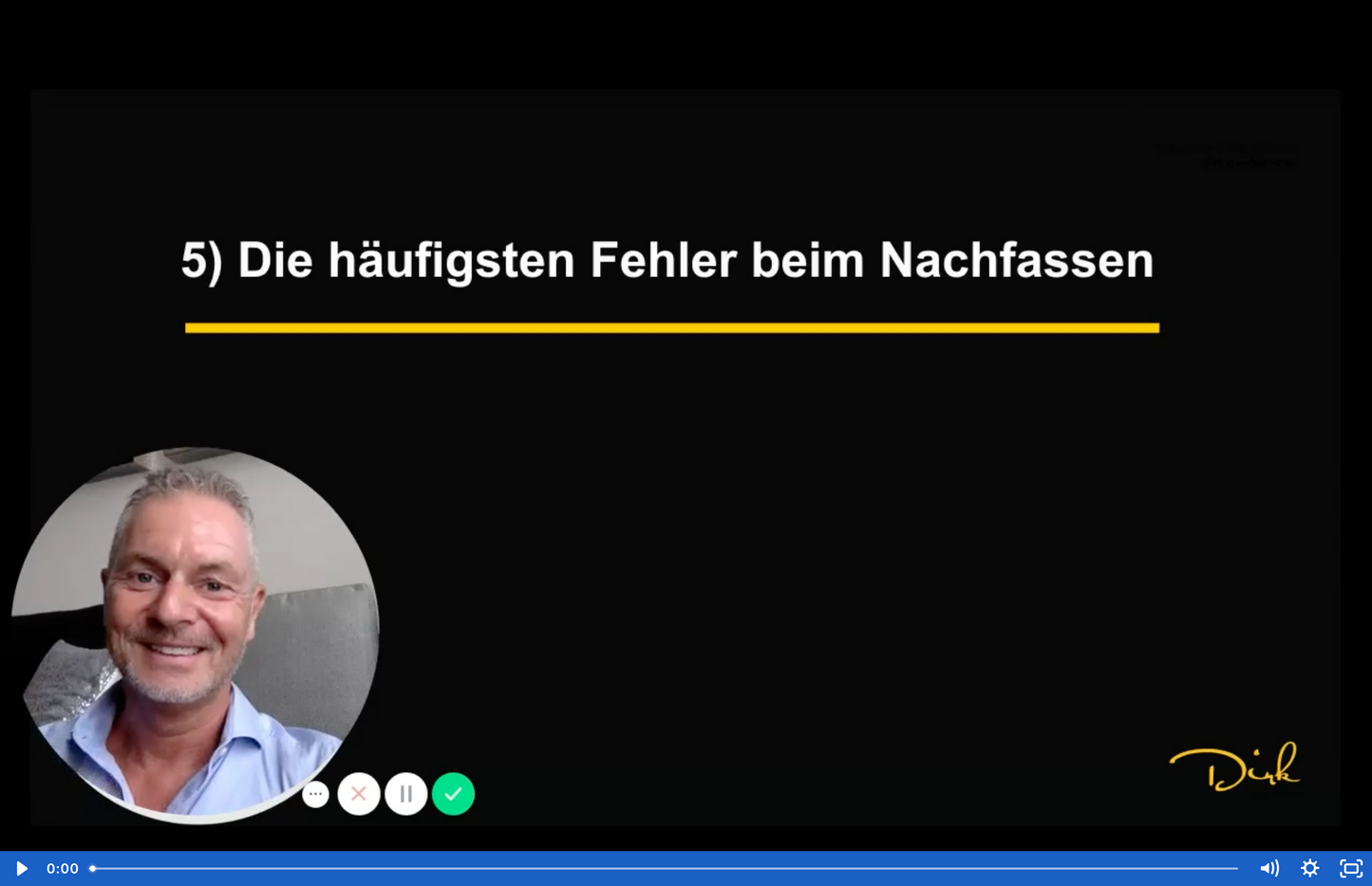 Onlinekurs: Nachfassen mit System