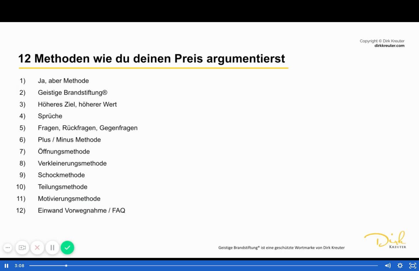Onlinekurs: Preisargumentation für Profis