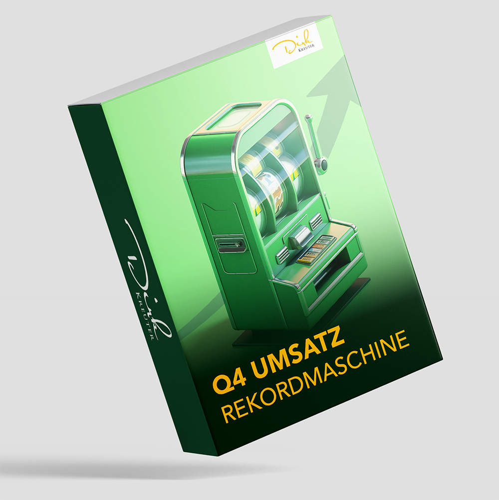 Onlinekurs: Q4 Umsatz Rekordmaschine