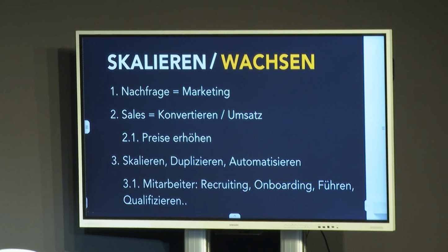 Seminar-Aufzeichnung: Skalieren und Expandieren